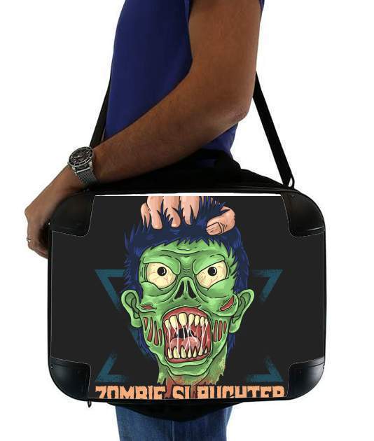  Zombie slaughter illustration for Laptop briefcase 15" / Notebook / Tablet