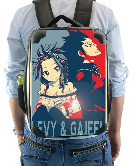  Levy et Gajeel Fairy Love for Backpack