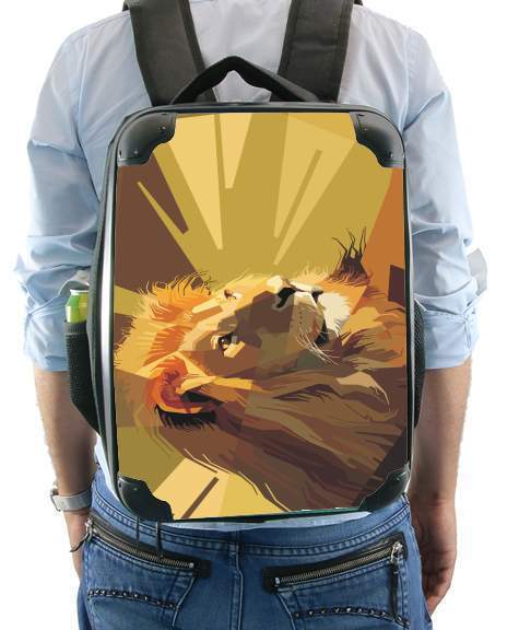  Lion Geometric Brown for Backpack