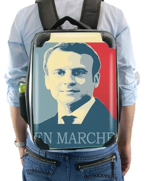  Macron Propaganda En marche la France for Backpack