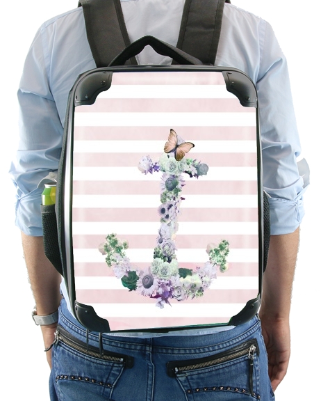  Floral Anchor in Pink for Backpack