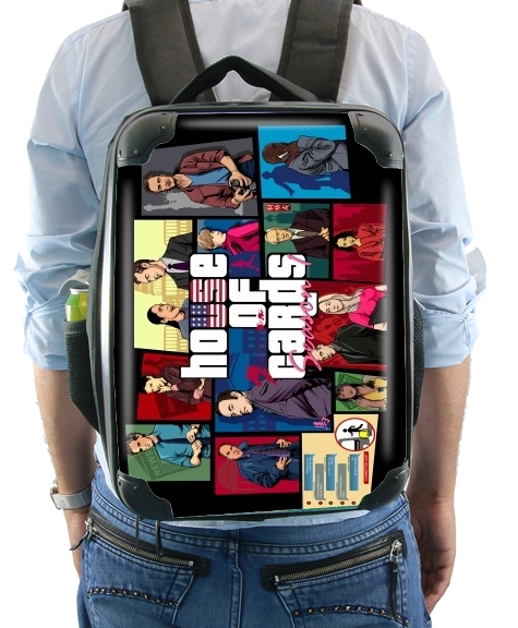  Mashup GTA and House of Cards for Backpack