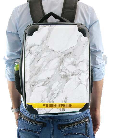  Minimal Marble White for Backpack