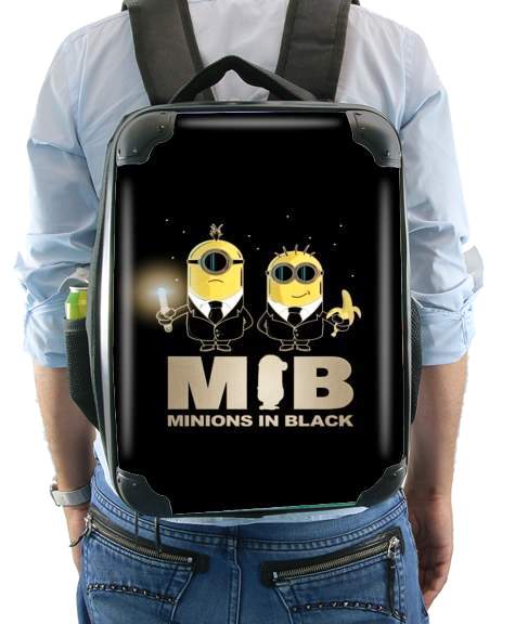  Minion in black mashup Men in black for Backpack