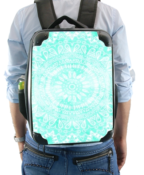  Mint Bohemian Flower Mandala for Backpack