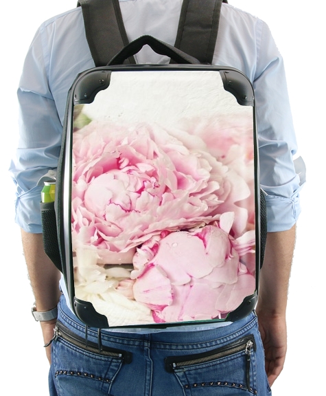  peonies on white for Backpack