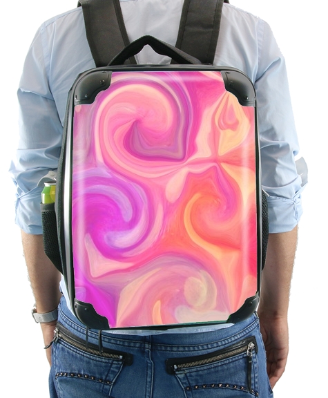  pink and orange swirls for Backpack