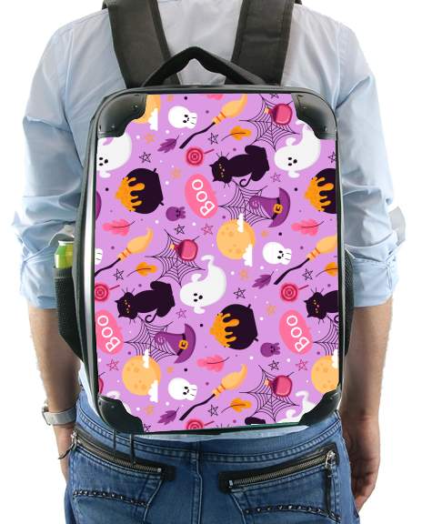  Pink Halloween Pattern for Backpack