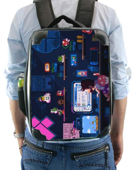  Pixel Retro Gamer for Backpack