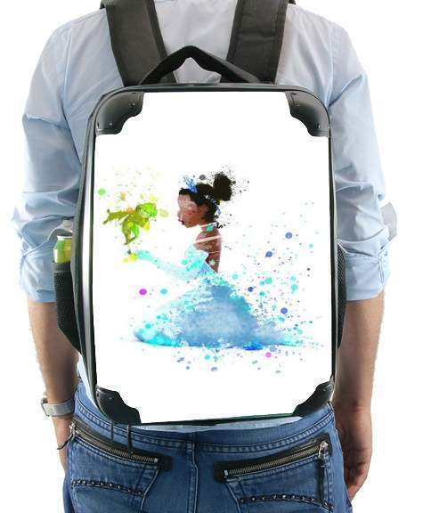  Princess Tiana Watercolor Art for Backpack