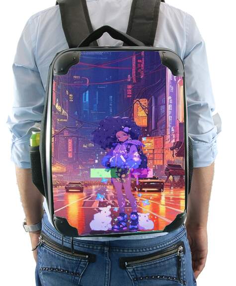  Purple girl for Backpack
