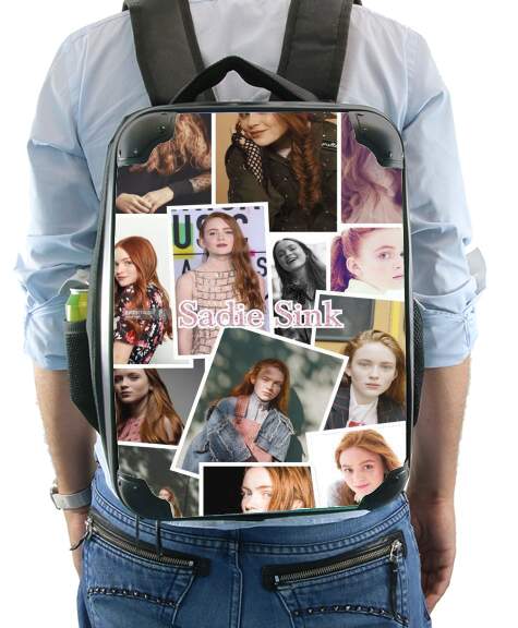  Sadie Sink collage for Backpack