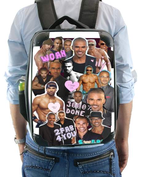  Shemar Moore collage for Backpack
