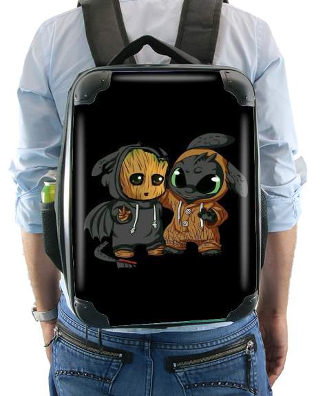 Groot x Dragon krokmou for Backpack