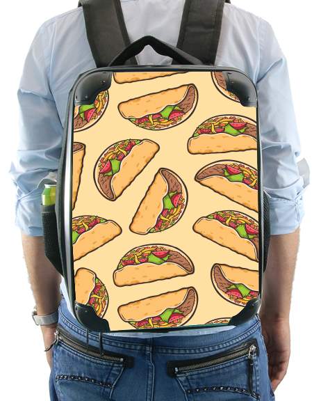 Taco seamless pattern mexican food for Backpack