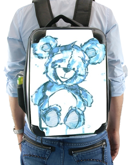  Blue Teddy Bear for Backpack
