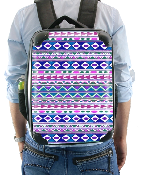  Tribalfest pink and purple aztec for Backpack