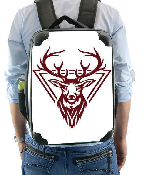  Vintage deer hunter logo for Backpack