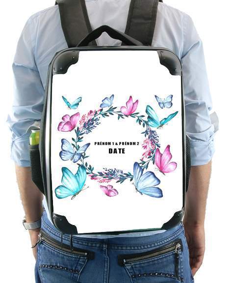  Watercolor Butterfly wedding invitation for Backpack