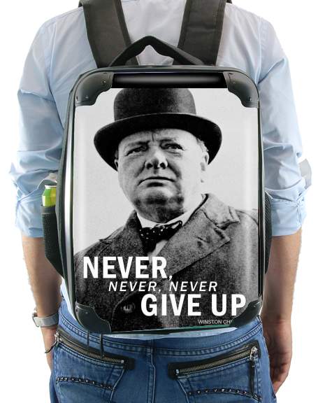  Winston Churcill Never Give UP for Backpack