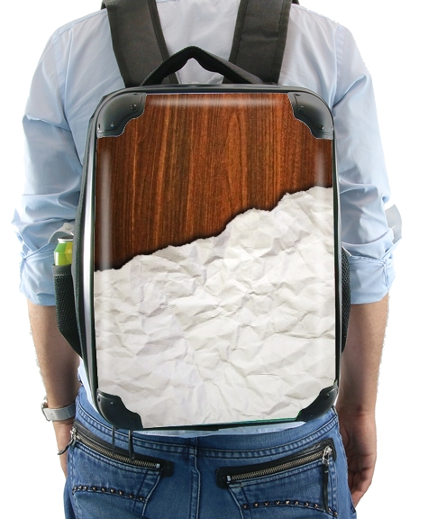  Wooden Crumbled Paper for Backpack