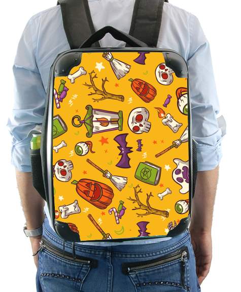  Yellow Halloween Pattern for Backpack
