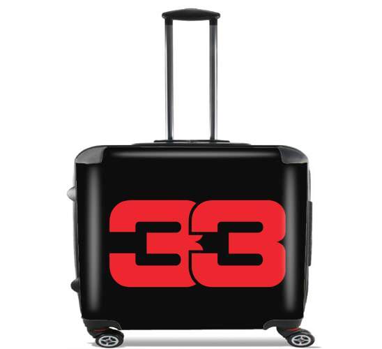  33 Max Verstappen for Wheeled bag cabin luggage suitcase trolley 17" laptop