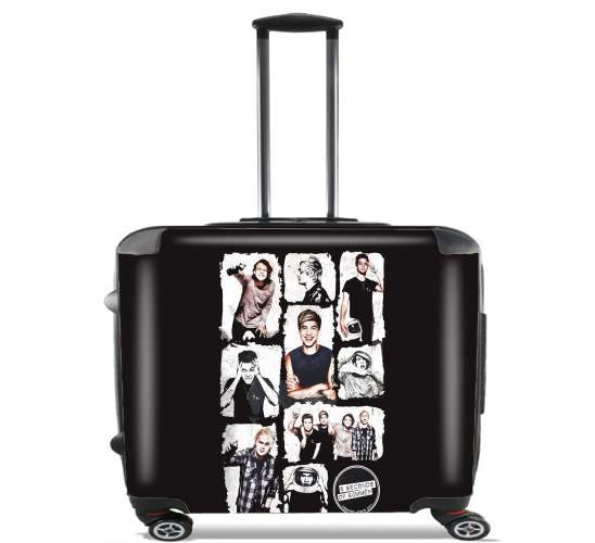  5 seconds of summer for Wheeled bag cabin luggage suitcase trolley 17" laptop