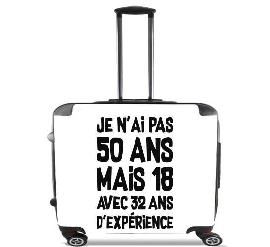  50 ans Cadeau anniversaire for Wheeled bag cabin luggage suitcase trolley 17" laptop