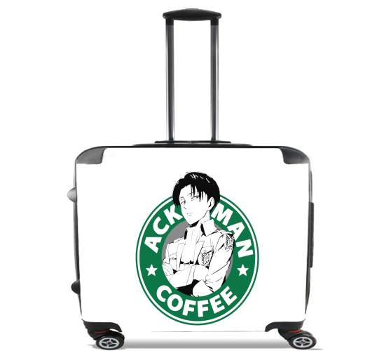  Ackerman Coffee for Wheeled bag cabin luggage suitcase trolley 17" laptop