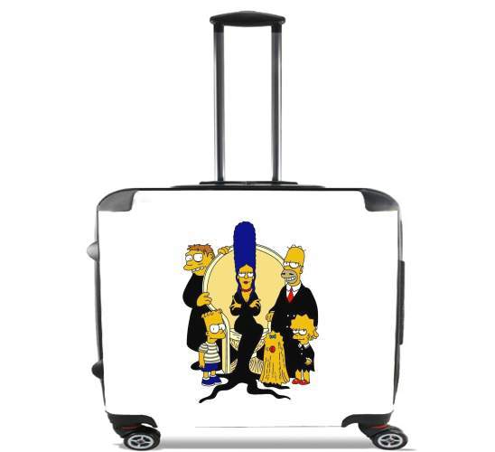  Adams Familly x Simpsons for Wheeled bag cabin luggage suitcase trolley 17" laptop