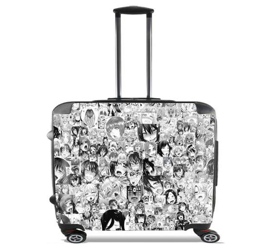 Wheeled bag cabin luggage suitcase trolley 17" laptop for ahegao hentai manga