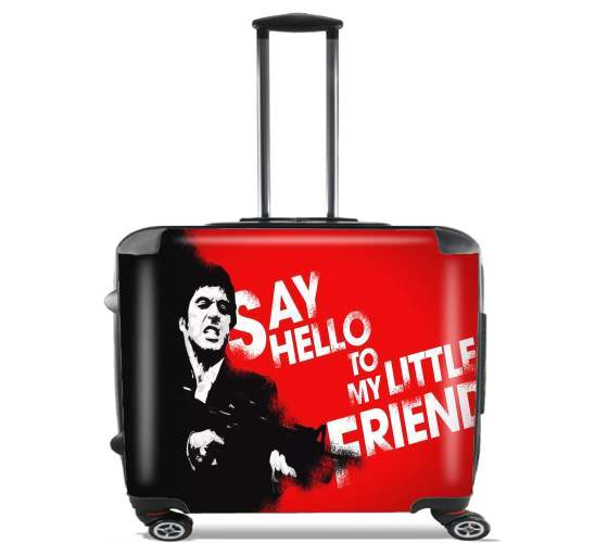  Al Pacino Say hello to my friend for Wheeled bag cabin luggage suitcase trolley 17" laptop
