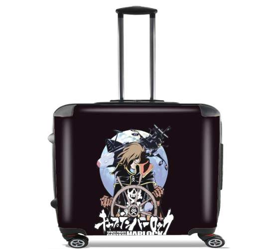  Space Pirate - Captain Harlock for Wheeled bag cabin luggage suitcase trolley 17" laptop