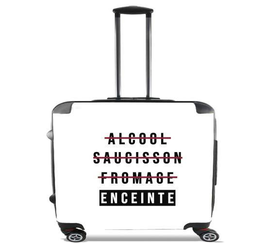 Alcool Saucisson Fromage Enceinte for Wheeled bag cabin luggage suitcase trolley 17" laptop