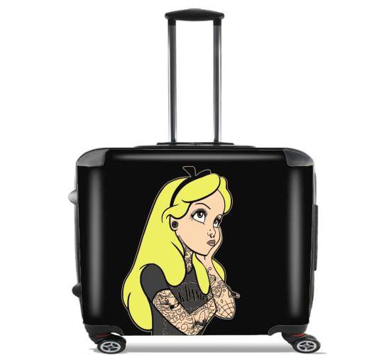 Wheeled bag cabin luggage suitcase trolley 17" laptop for Alice Jack Daniels Tatoo