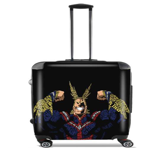  All Might Toshinori Word Art for Wheeled bag cabin luggage suitcase trolley 17" laptop