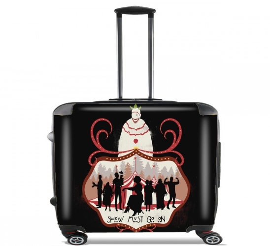  American circus for Wheeled bag cabin luggage suitcase trolley 17" laptop