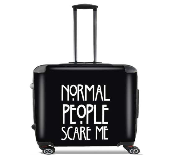  American Horror Story Normal people scares me for Wheeled bag cabin luggage suitcase trolley 17" laptop