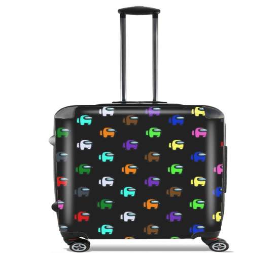  Among Us Pattern for Wheeled bag cabin luggage suitcase trolley 17" laptop