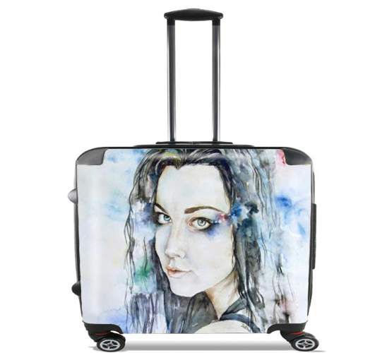  Amy Lee Evanescence watercolor art for Wheeled bag cabin luggage suitcase trolley 17" laptop