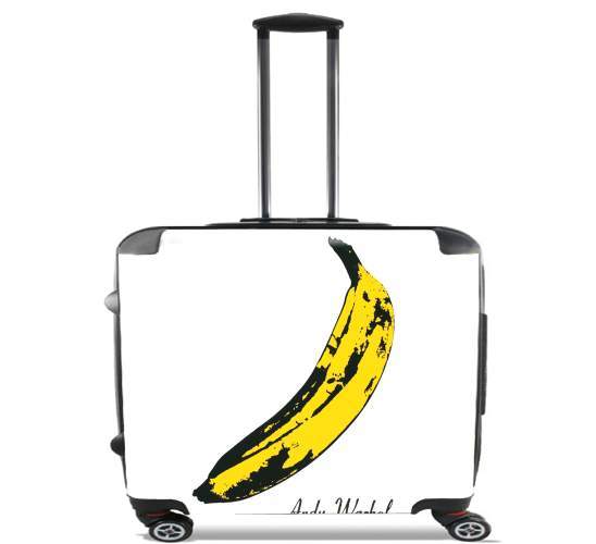  Andy Warhol Banana for Wheeled bag cabin luggage suitcase trolley 17" laptop