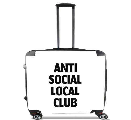  Anti Social Local Club Member for Wheeled bag cabin luggage suitcase trolley 17" laptop