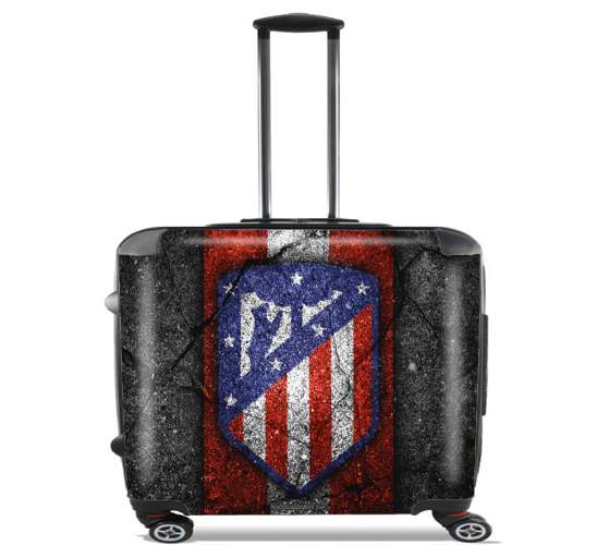  Atletico madrid for Wheeled bag cabin luggage suitcase trolley 17" laptop