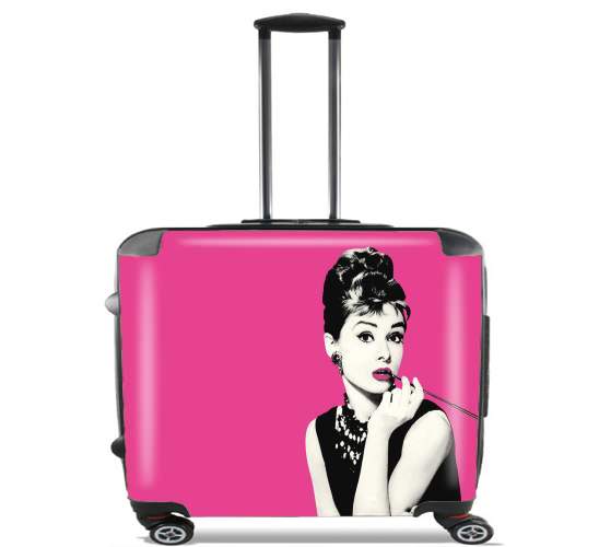  audrey hepburn for Wheeled bag cabin luggage suitcase trolley 17" laptop