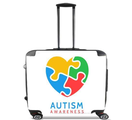  Autisme Awareness for Wheeled bag cabin luggage suitcase trolley 17" laptop