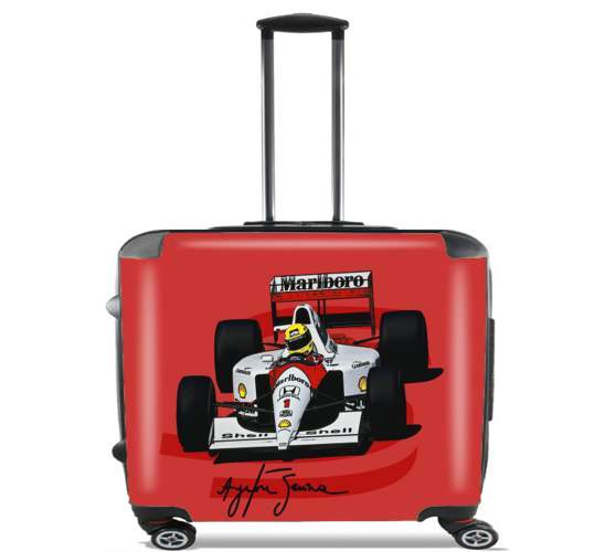  Ayrton Senna Formule 1 King for Wheeled bag cabin luggage suitcase trolley 17" laptop
