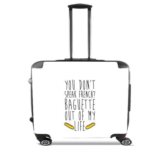  Baguette out of my life for Wheeled bag cabin luggage suitcase trolley 17" laptop
