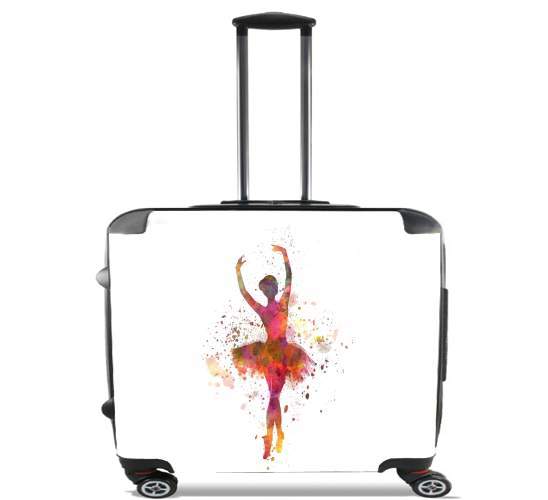  Ballerina Ballet Dancer for Wheeled bag cabin luggage suitcase trolley 17" laptop