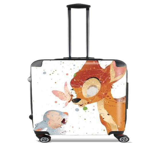  Bambi Art Print for Wheeled bag cabin luggage suitcase trolley 17" laptop